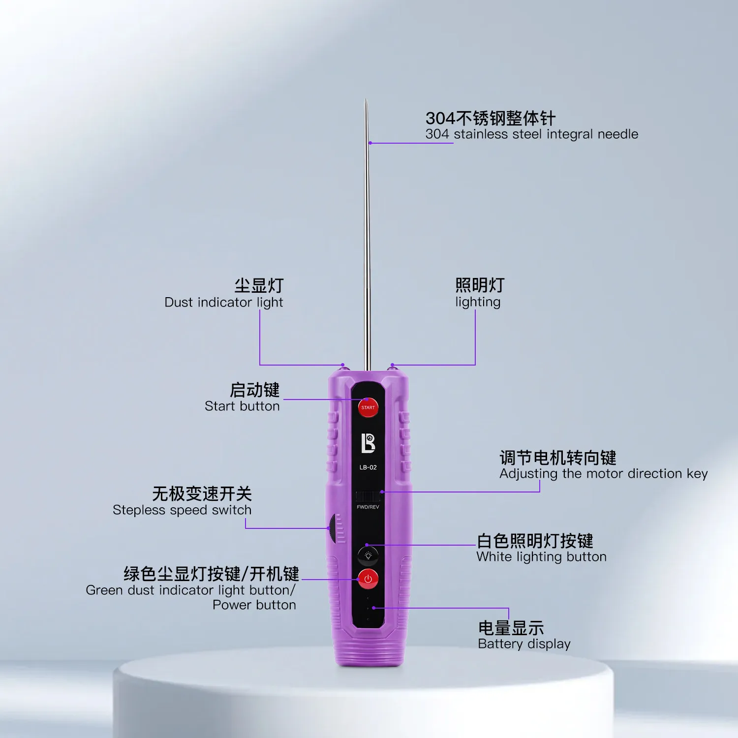 LB TOOL 전동 접착제 제거기 회전식 듀얼 LED 조명 OCA 접착제 세척기 휴대폰 LCD 화면 수리용 잔여 접착제 제거 도구