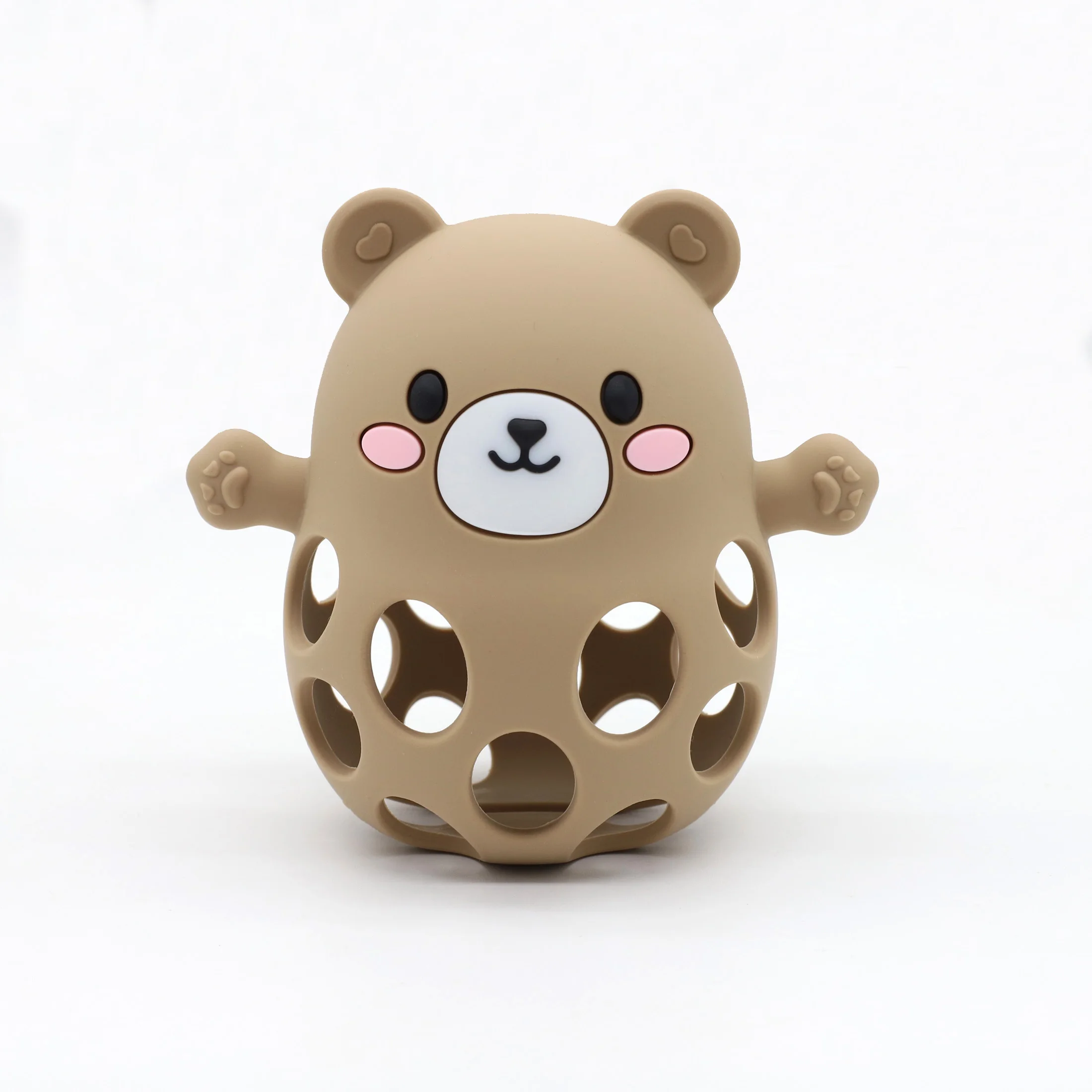 Silicone Bear-Shaped Teething and Sensory Toy