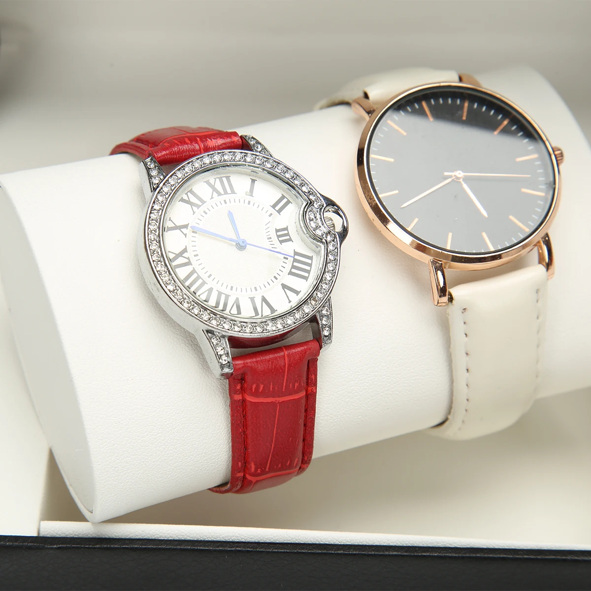 PU Leather Single Watch Gift Box with Soft Pillow, Luxury Wristwatch Display Case Organ... - SKU PLWB1052 - UGI Packaging