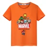 Marvel Boys Girls Cute T-shirt Summer Print 100%Cotton Short  Spider-Man Sports Short sleeve Anime Tops y2k Kids clothes gift 3