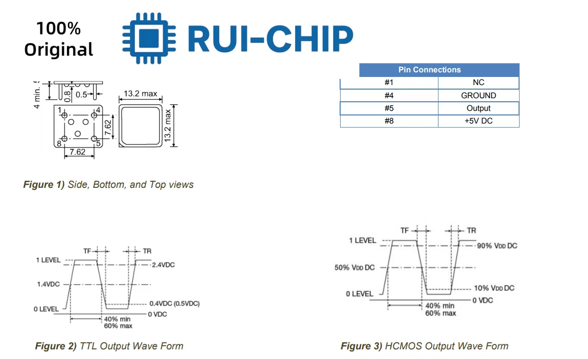 5개 3.579M 3.579545M 3.579MHZ 3.579545MHZ 하프 사이즈 3.3v 5v 크리스탈 클록 오실레이터 OSC DIP-4