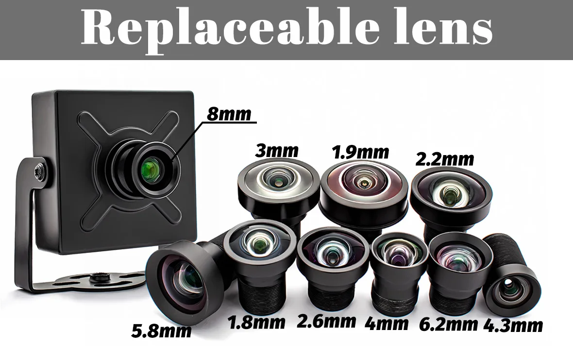 USB3.0 Camera 2.3MP 120FPS Global Shutter Industrial Metal Box With No Distortio