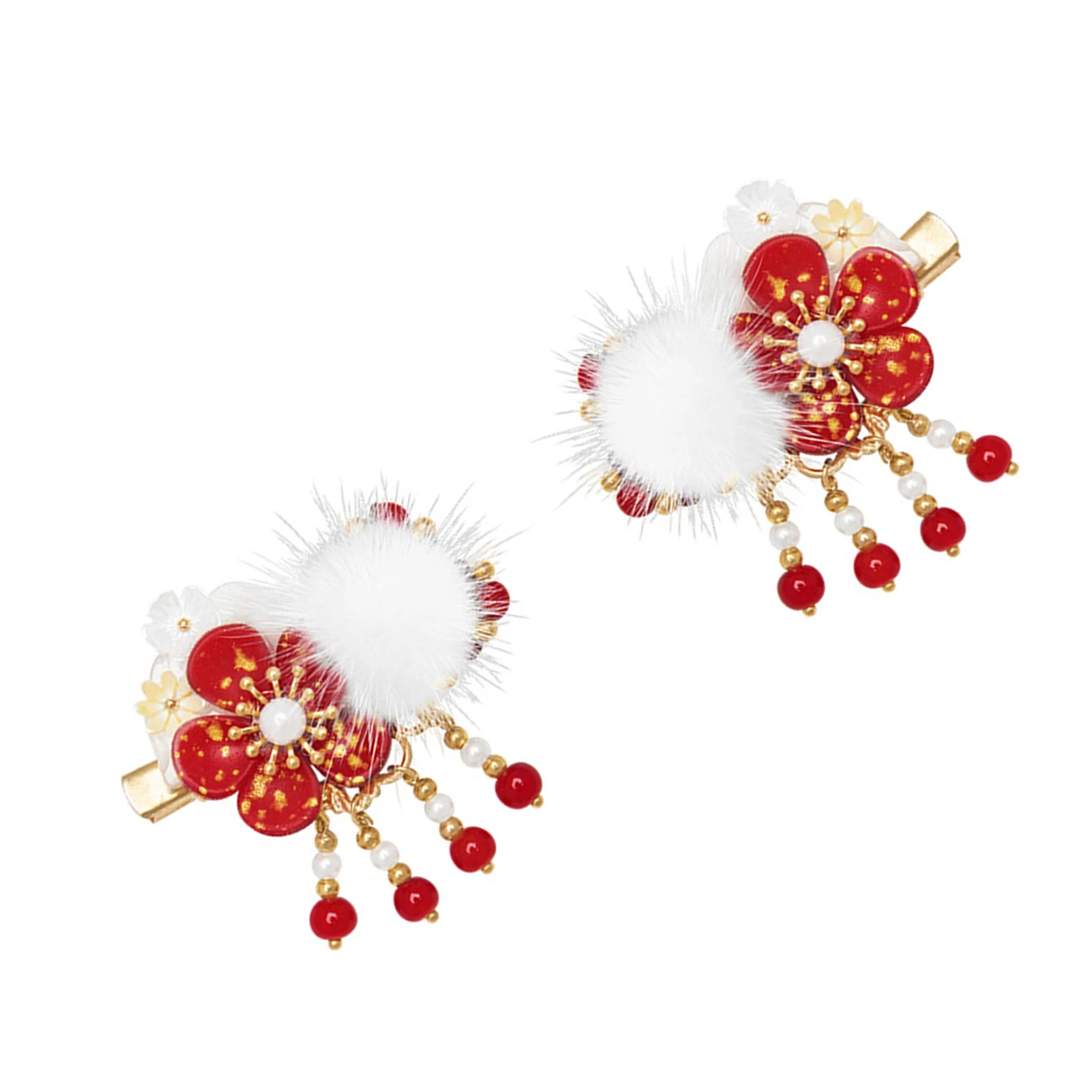 

Заколки для волос с красными цветами для девочек, дизайнерские заколки для волос с красными цветами, аксессуары «сделай сам» для укладки волос