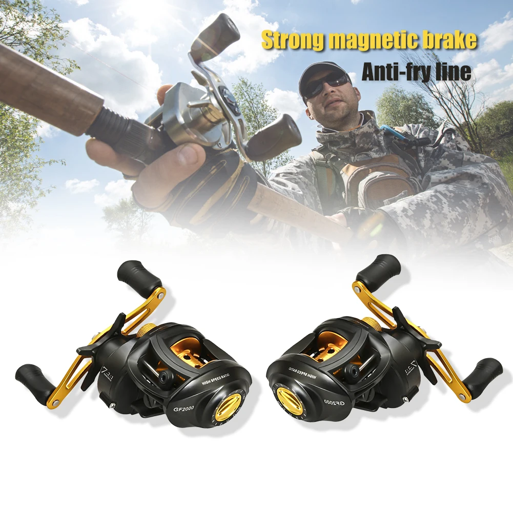 7.2:1 Fishing Spining Casting Reel High Speed Gear Metal