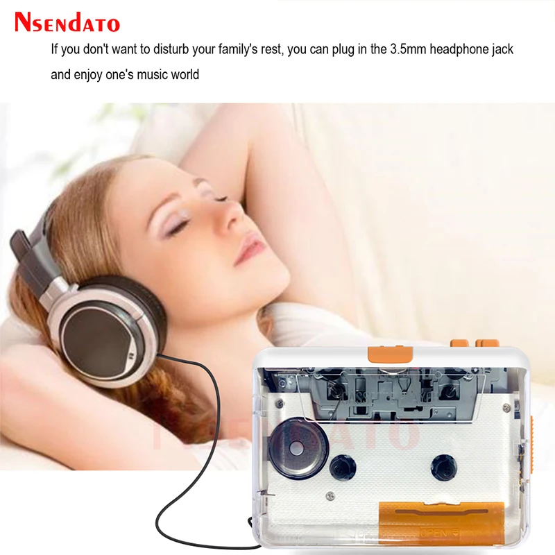 EZCAP218P USB Radio Cassette Player USB Cassette Tape to MP3 PC Player Converter Capture Music Player Tape Cassette Recorder