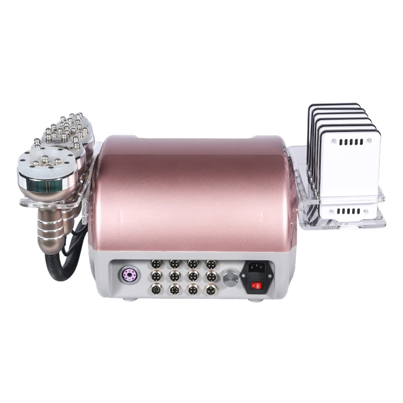 6 In 1 40K Ultrasonic Cavitation Slimming Machine Vacuum Body Shaping Facial Skin Lifting Tightening Massage Weight Loss Beauty