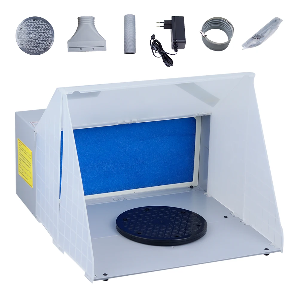 Portable Airbrush Paint Spray Booth Exhaust Fan Model Coloring Sturdy Paint Boot