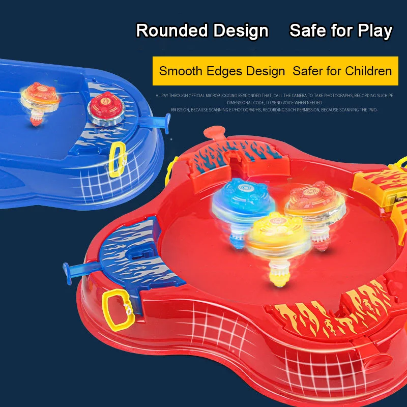 스핀 배틀 아레나 세트 - 멀티플레이어 경쟁 및 가족 상호 작용을 위한 데스크탑 회전 탑 게임
