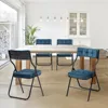 Padded Folding Chairs 4 Pack, Foldable Dining Chair with Cushion, Portable and Assembled Extra Seat for Wedding Party 1
