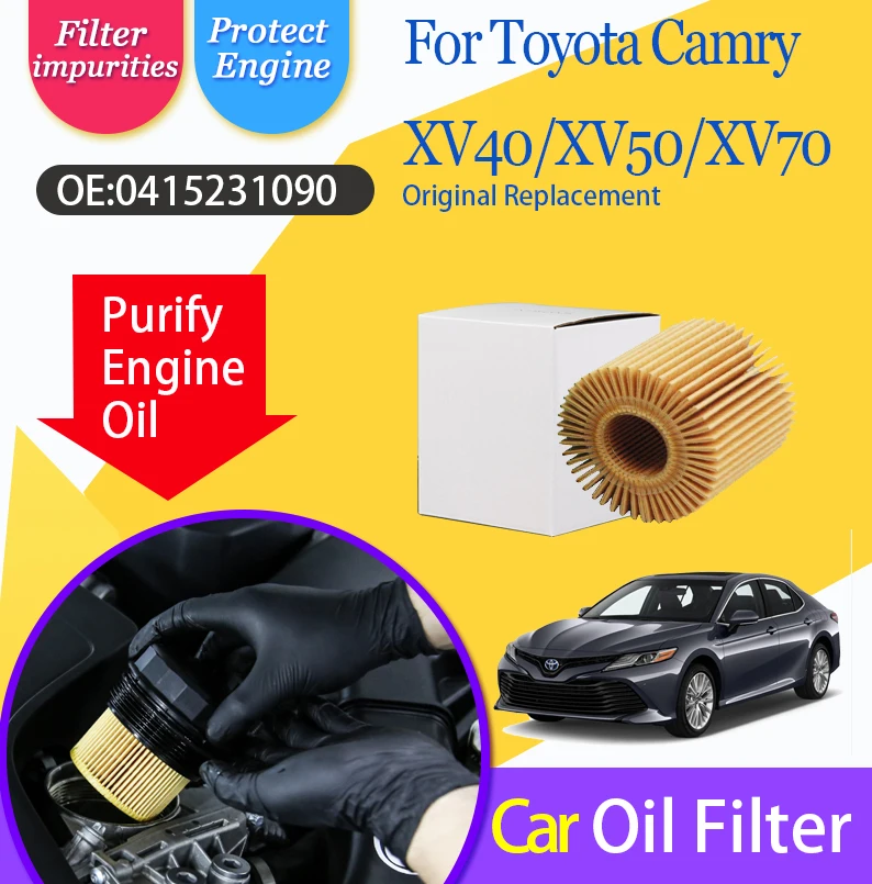 

Car Fuel Filters For Toyota Camry HYBRID XV40 XV50 XV70 2006~2024 0415231090 Transmission Solvent Olio Filters Auto Accessories