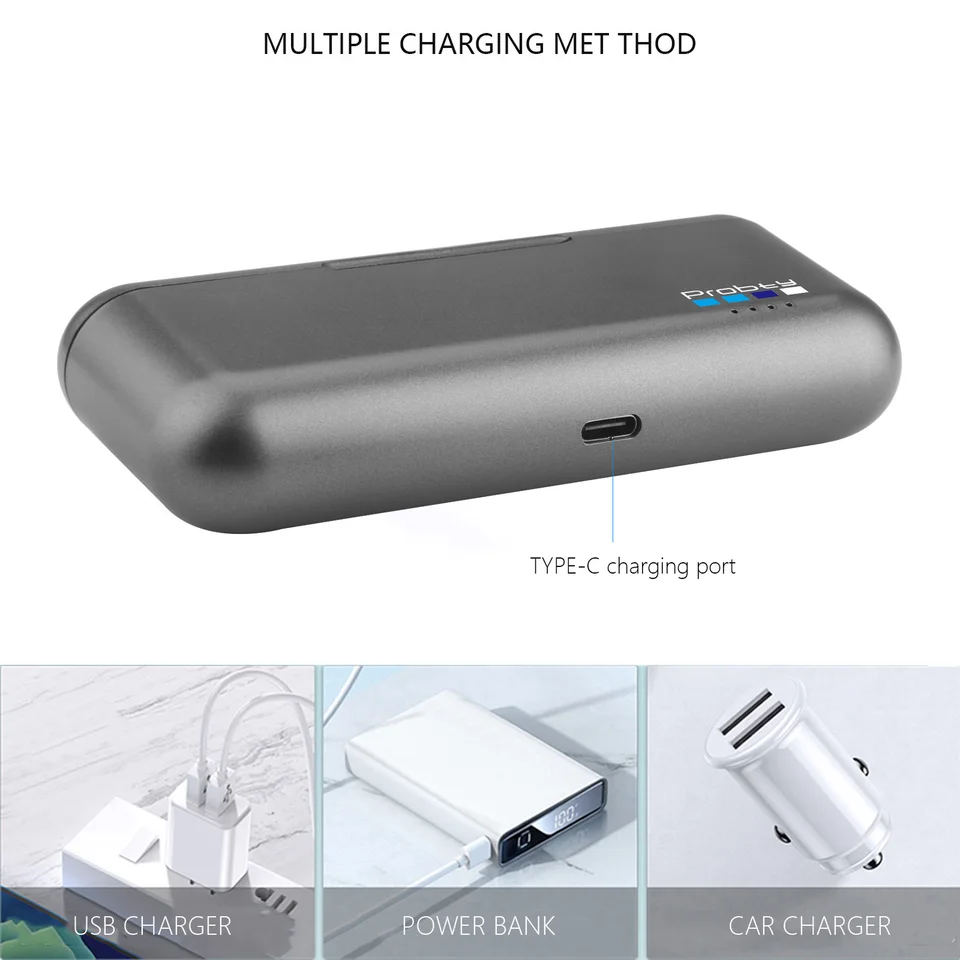 GoPro12対応 エンデューロバッテリー・社外品充電器付 GoPro12対応 エンデューロバッテリー・社外品充電器付