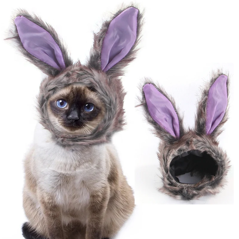 

For Cats Dog Bunny Ears Headgear Hat For Cat Easter Cute Bunny Dress Cosplay Bunny Ears Clothing For Cats Cat Accessories