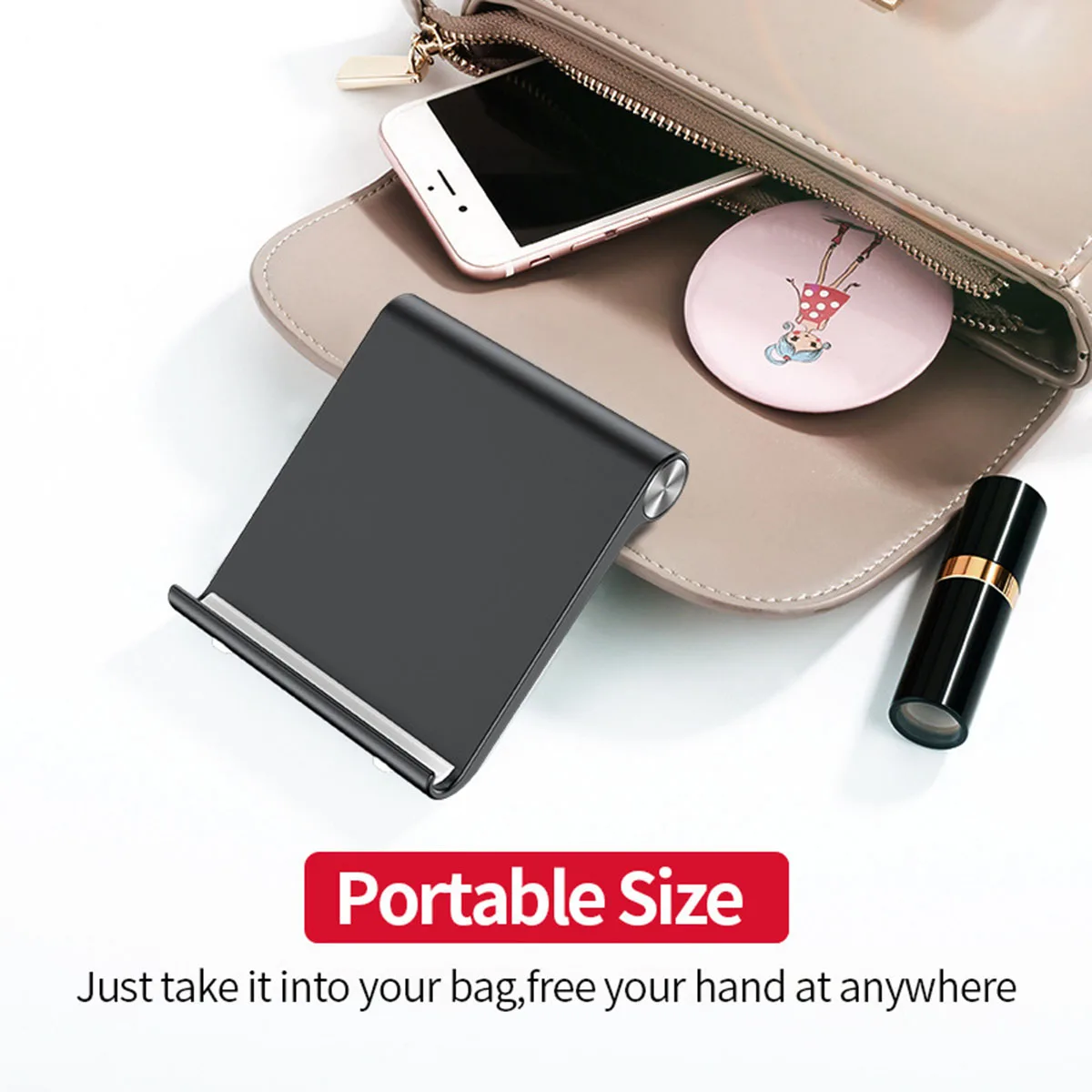 Phone Holder Stand Mobile Support Tablet Stand for iPhone Samsung & All Cell Phones Portable Mobile Holder - 6