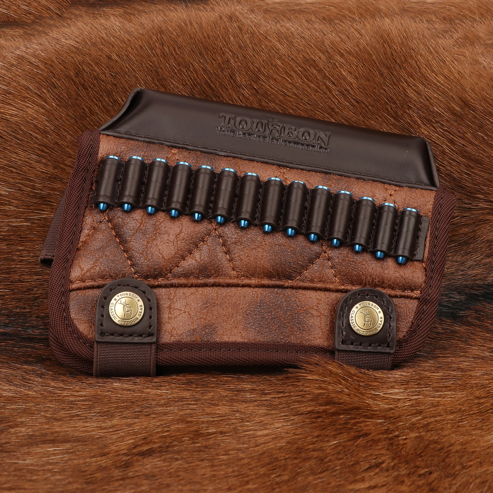 Tourbon Jagd Rimfire Gewehr.22 LR/17 HMR Patronen Kugel Munition Halter Pistole Hinterschaft Wange Rest Riser Pad Schießen Zubeh – Detail 6