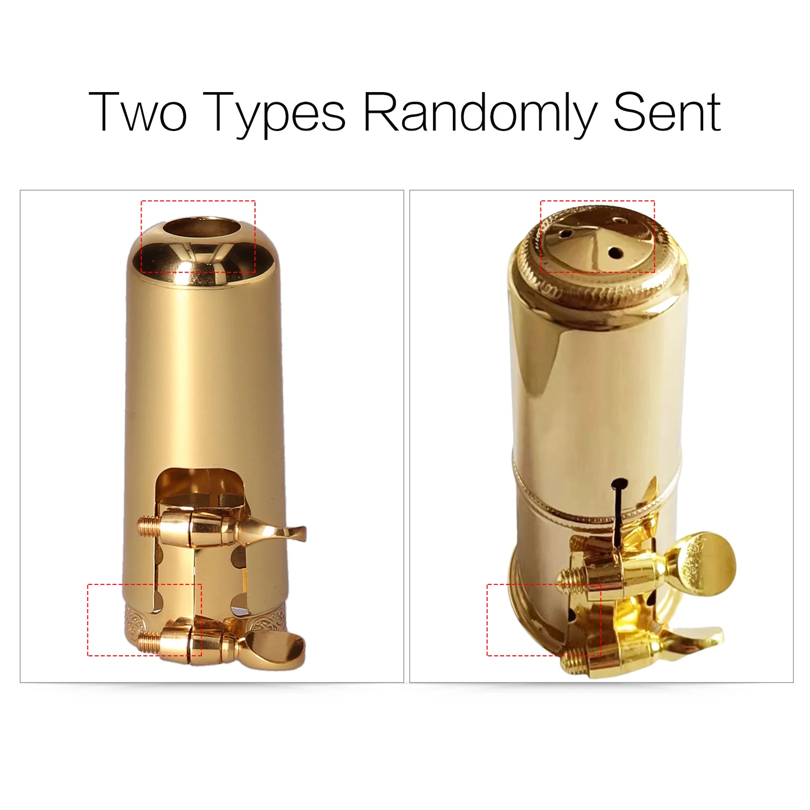 Double Screw Adjustment Saxophone Ligature Compact Durable Sax Ligature for Alto Saxophone woodwind instrument accessories