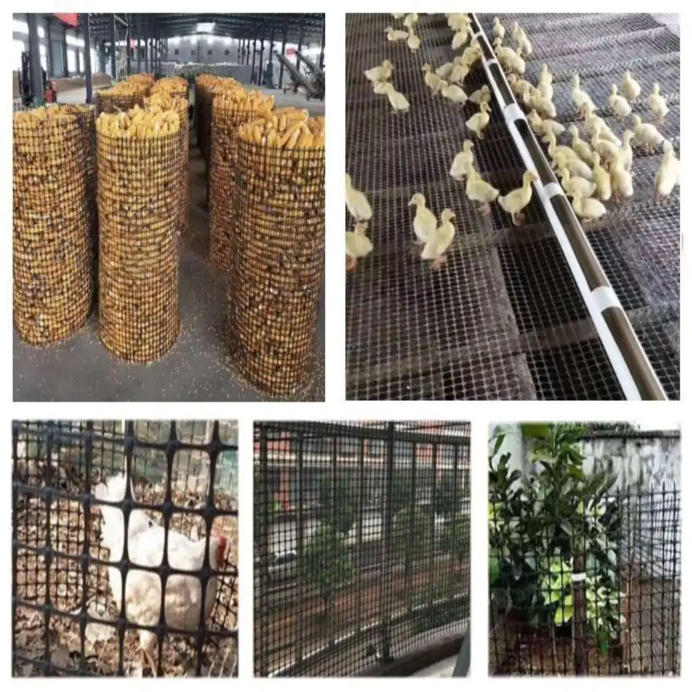 Black Plastic Leakproof Mesh Net Garden Safety Net Cat Pet Chicken Ducks Lattice Mesh Fence Balcony Railing Stairs Protection - Image 5