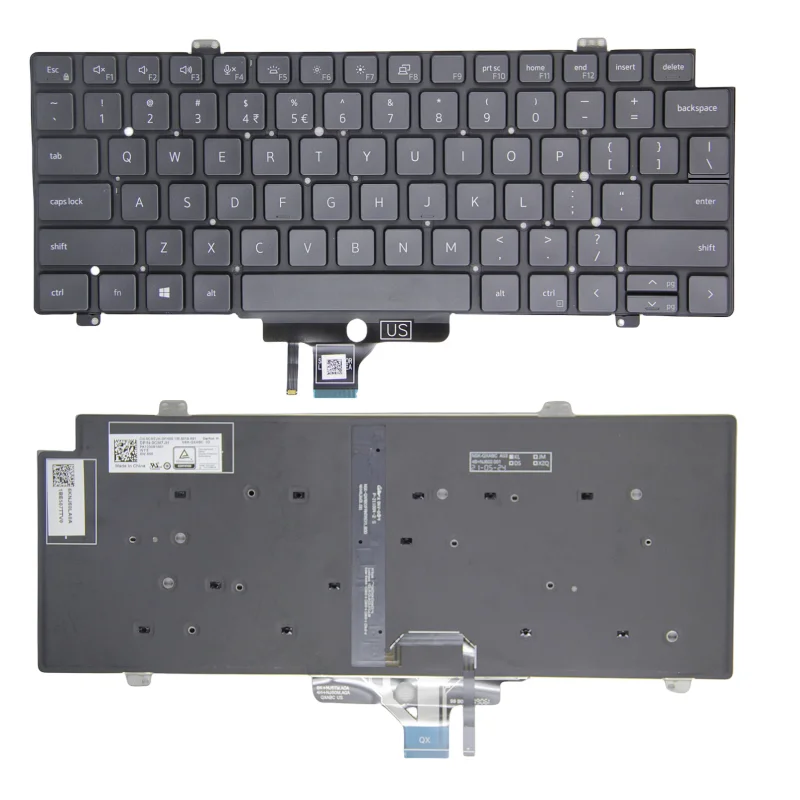 Tastiera Sostitutiva Layout Usa Nero Per Dell Latitude 5420 7420 7520 Muslimcon Retroilluminazione