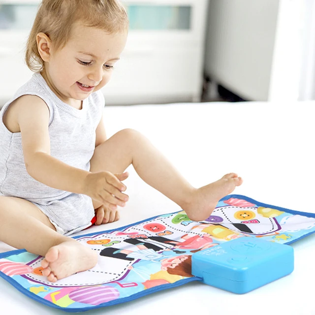 Hot Big Size Baby Musical Play Mat With Animal Voice Adjustable Piano Keyboard Toy Instrument Infantil Early Education Gift 3
