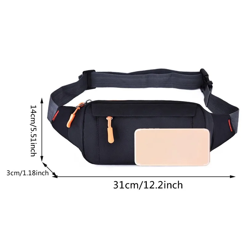 Waist Pack Women Running Waterproof Waist Bag Mobile Phone Holder Gym Fitness Travel Pouch Belt Chest Bags 6