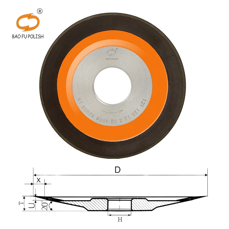 Diamond Grinding Wheel for Carbide Tungsten Circular Saw Blade Grinding Disc Rake Face Angle on CNC Sharpener Grinder Machine raizi multi purpose diamond mortar rake router finger milling bits for enlarging and shaping round bevel existing holes tile