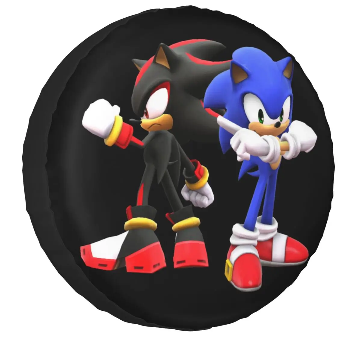 

Sonics Shadow Spare Tire Cover for Grand Cherokee Jeep RV SUV Camper Shadow Cartoon Game Car Wheel Protector Covers