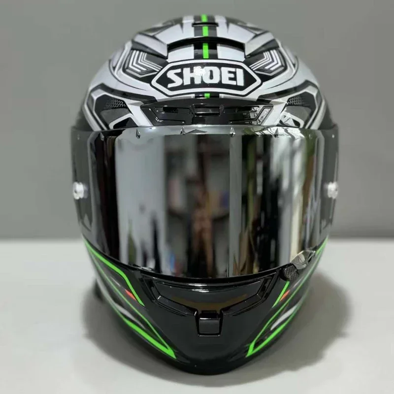 X-Fourteen Full Face Helmet X-Spirit III Aerodyne TC-4 Green 
