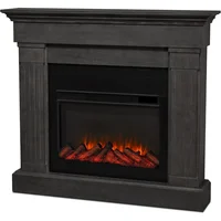 Crawford Slim Indoor Electric Fireplace with Mantel for Living Room or Bedroom, Replaceable Fireplace Insert Heater, 1