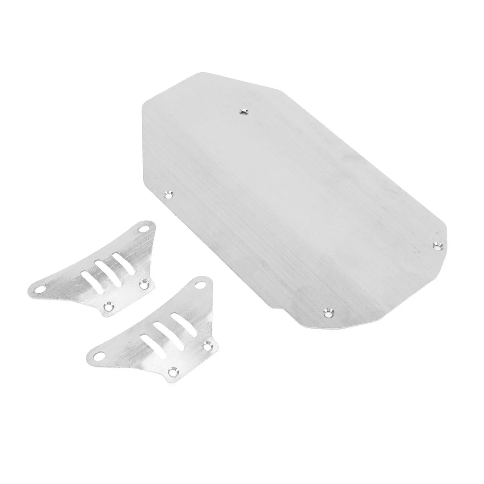 RC Car Chassis Armor Silver Simple Installation Scratch Resistant Upgraded RC Accessories Stainless Steel for tt02 1/10 Car