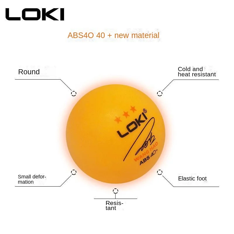 Table Tennis Balls LOKI Training Ball New Materials 40+ Durable Match Professional