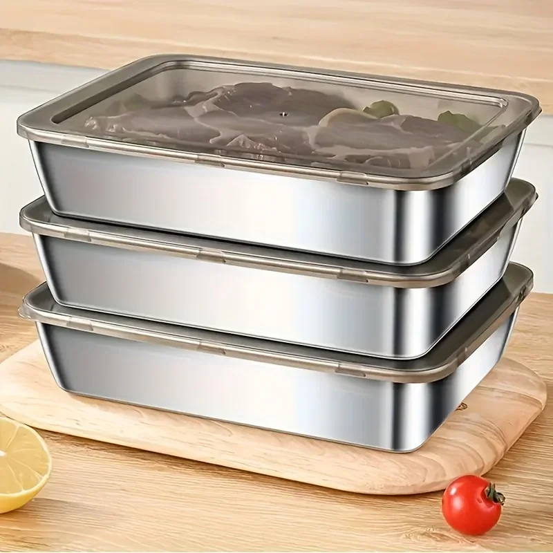5-Piece Stainless Steel Food Storage Container Set 2