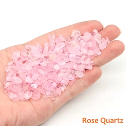 Natural Quartz Crystal Gravel for Aquarium Decor & Mineral Display (Rose Quartz)