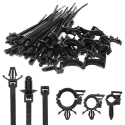 Enhanced Cable Management Clips - 45 - Piece Set, Self - Locking Cable Organizers for Efficient Wire Routing