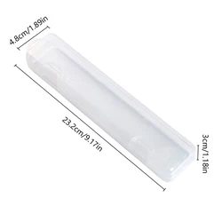 Transparent Portable Storage Box with Cover for Makeup, Beauty Tools, and Kitchen Accessories (L)