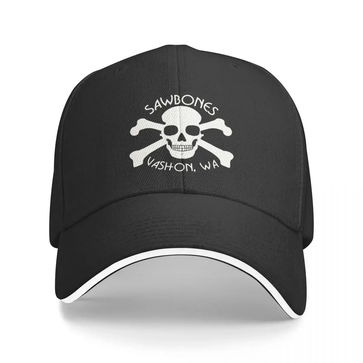 

Sawbones Skull and CrossbonesCap Baseball Cap Uv Protection Solar Hat Wild Ball Hat Boy Women's