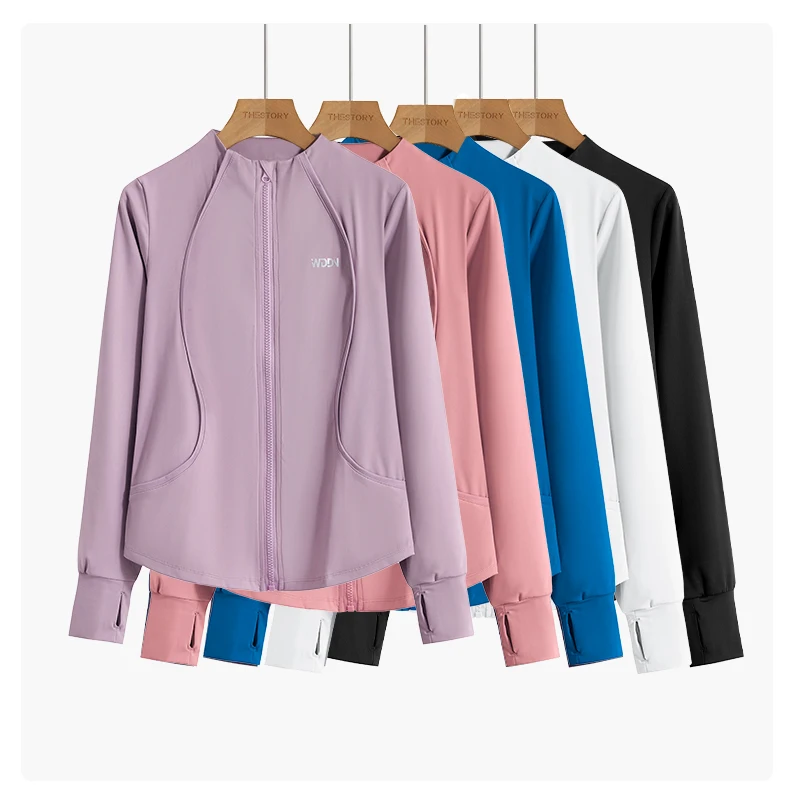 DRUR M-4XL Yoga-Outfits, 2-teiliges Trainingsset, Sweatshirt mit durchgehendem Reißverschluss und Hose, Damen-Trainingsanzug, aktive Kleidung, Herbst-Winter-Sportbekleidung – Detail 12
