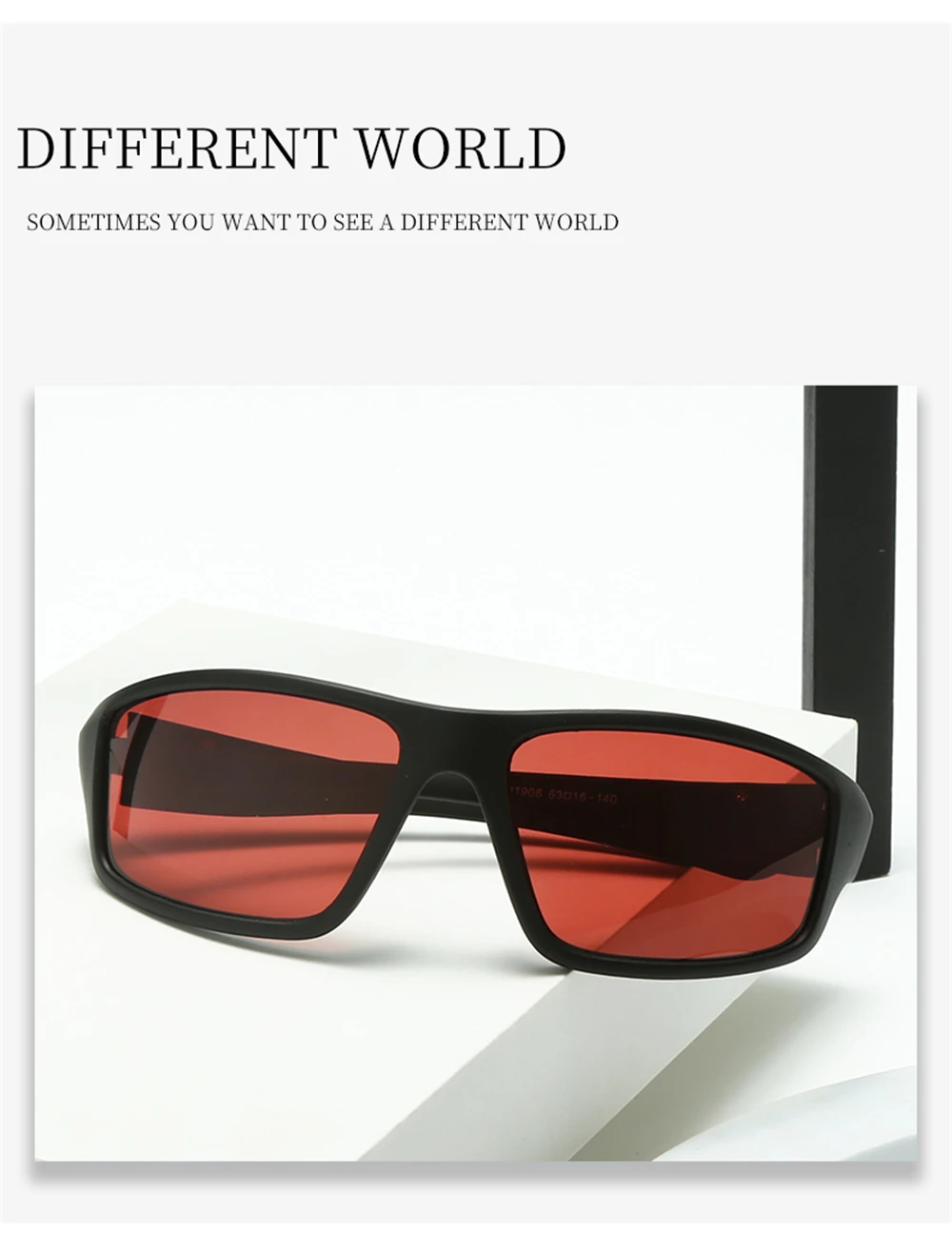 Fishing Sunglasses - Red Polarized TAC Goggles for Men  Women