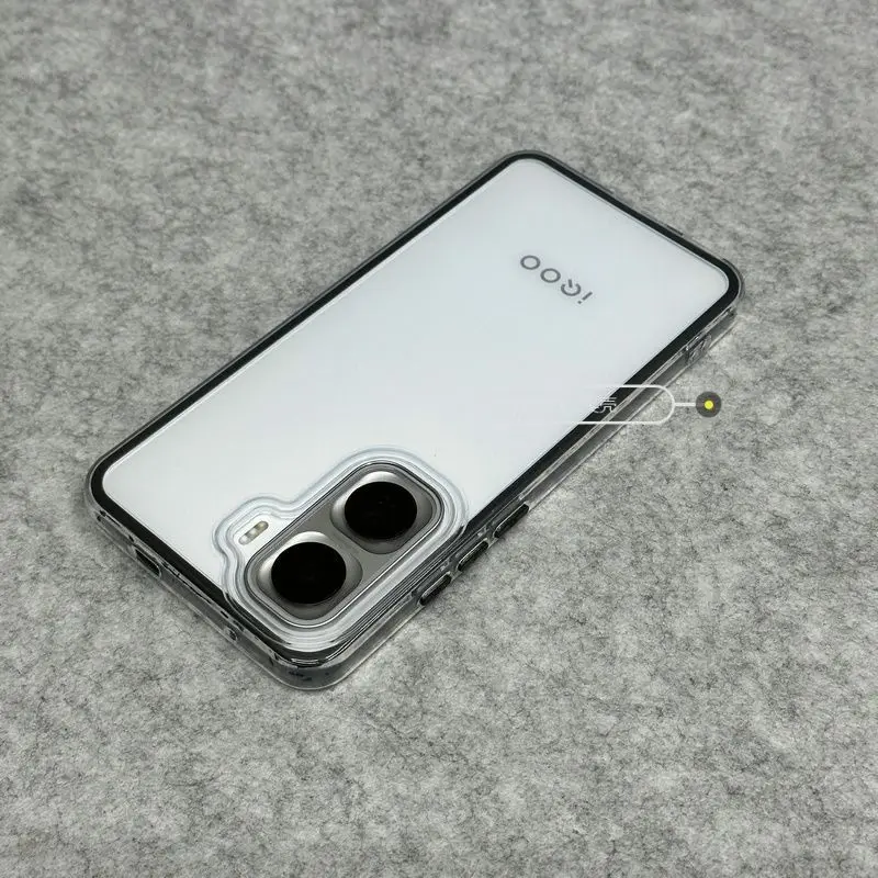 Transparent Two-in-One TPU Anti-fingerprint Shockproof Bumper Case
