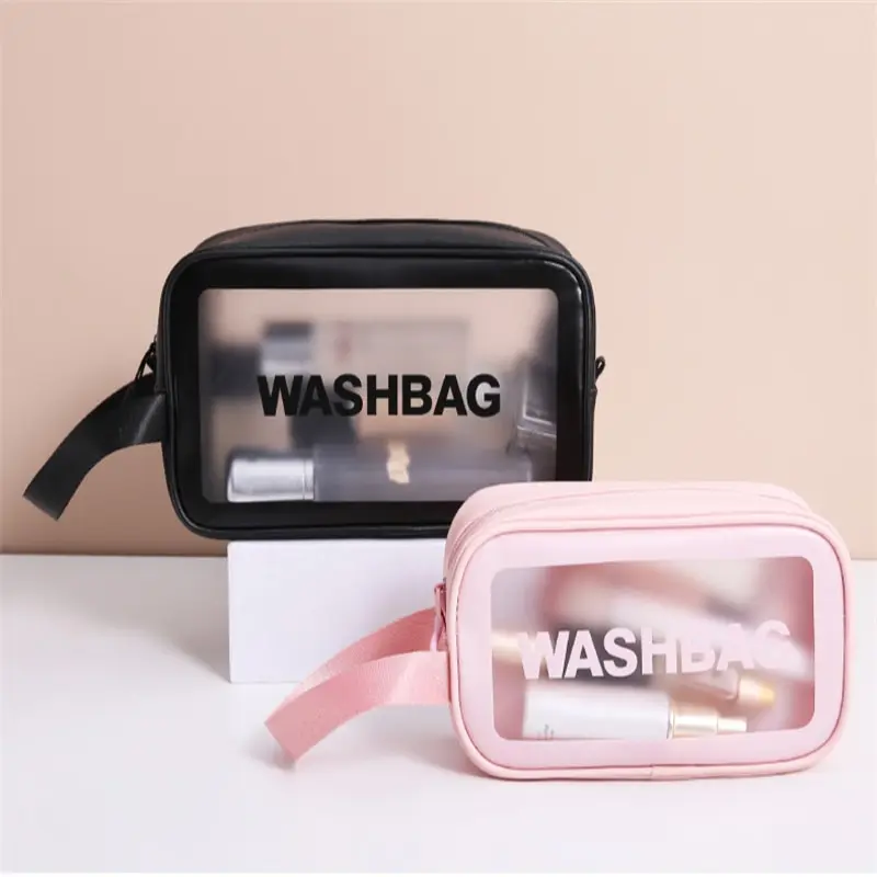 Portable Travel Wash Bag Female Transparent Waterproof Makeup Storage Pouch Large Capacity Cosmetic Organizer Beauty Women Case 4