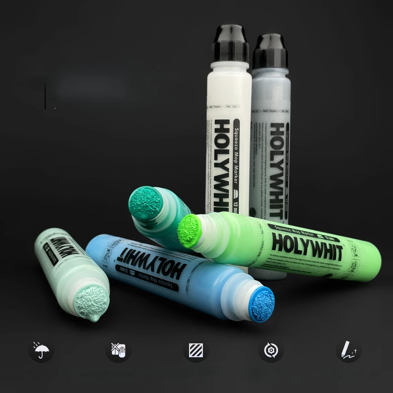 Graffiti Flow Pen Oil-based Round Tip Alcohol Based Signature Pen Highlighter Waterproof 50ml 12mm Paint Mark Wall Painting