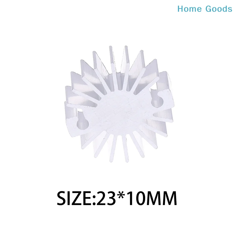 Prefered23mmX10mm LED 또는 단일 칩용 1W 방열판 라디에이터 방열판 알루미늄 가정용 램프 라디에이터 교체 가능