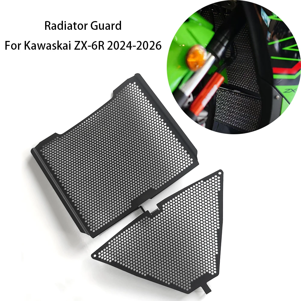 Zx6r Radiator Guard ZX6R Motorcycle Accessories For Kawaskai ZX-6R 2024-2026 Radiator Guard ...