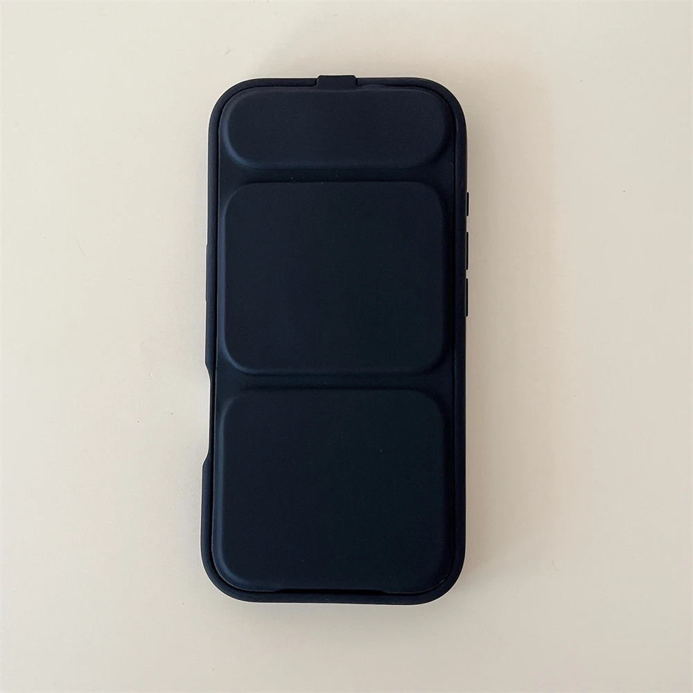 Magnetic Folding Stand Holder Lens Protect Phone Case with Magsafe – Flip Solid Candy Cover