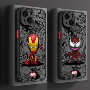 Милый чехол с супергероями Marvel для iPhone XS X 13 Pro Max XR 12 Mini 14 15 Plus 7 6S Plus 8 SE 11 14 15 Pro Max 13, мягкий чехол