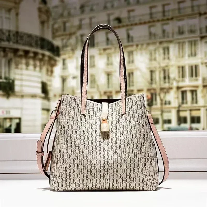 

100% Genuine Leather CHCH HCHC 2024 New Real Cowhide Ladies High Quality Large Capacity Tote Purse and Handbags Luxury Designer