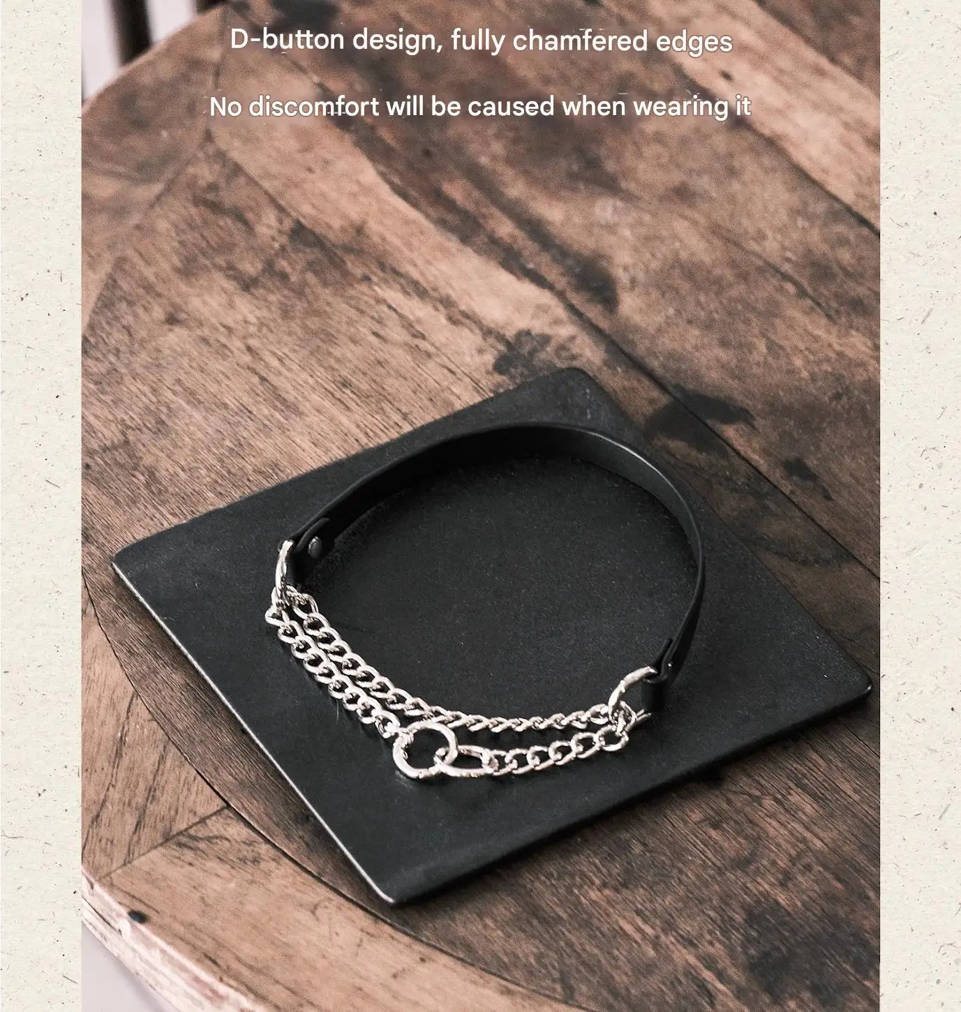Genuine Leather Choker With Handle For Couples Neck Restraint_voghion.com