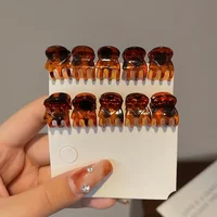 Petites pinces à cheveux pour femmes et filles, 10 à 100 pièces, Mini pinces coréennes en plastique Transparent noir, épingle à cheveux, accessoires de coiffure pour enfants 6