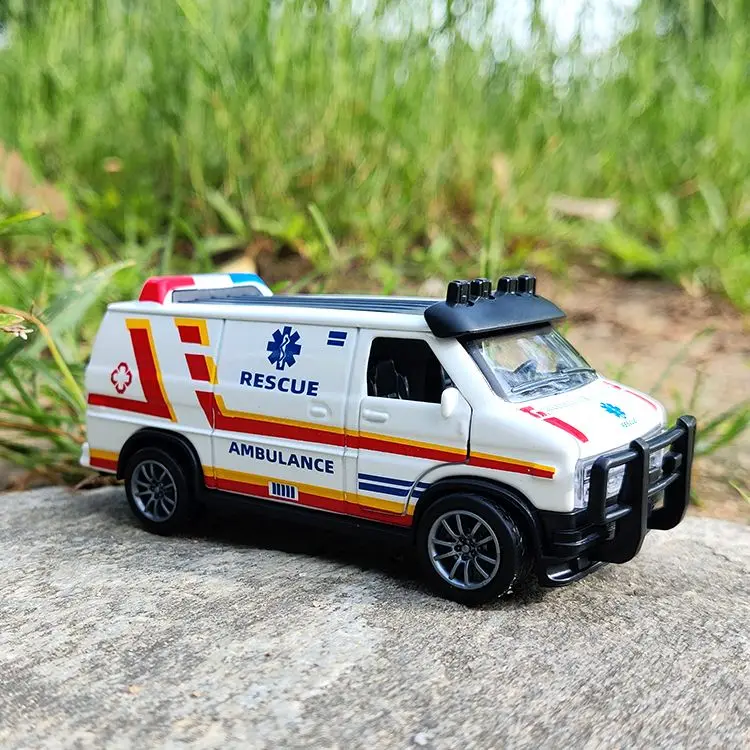 Alloy Police Van Toy 2