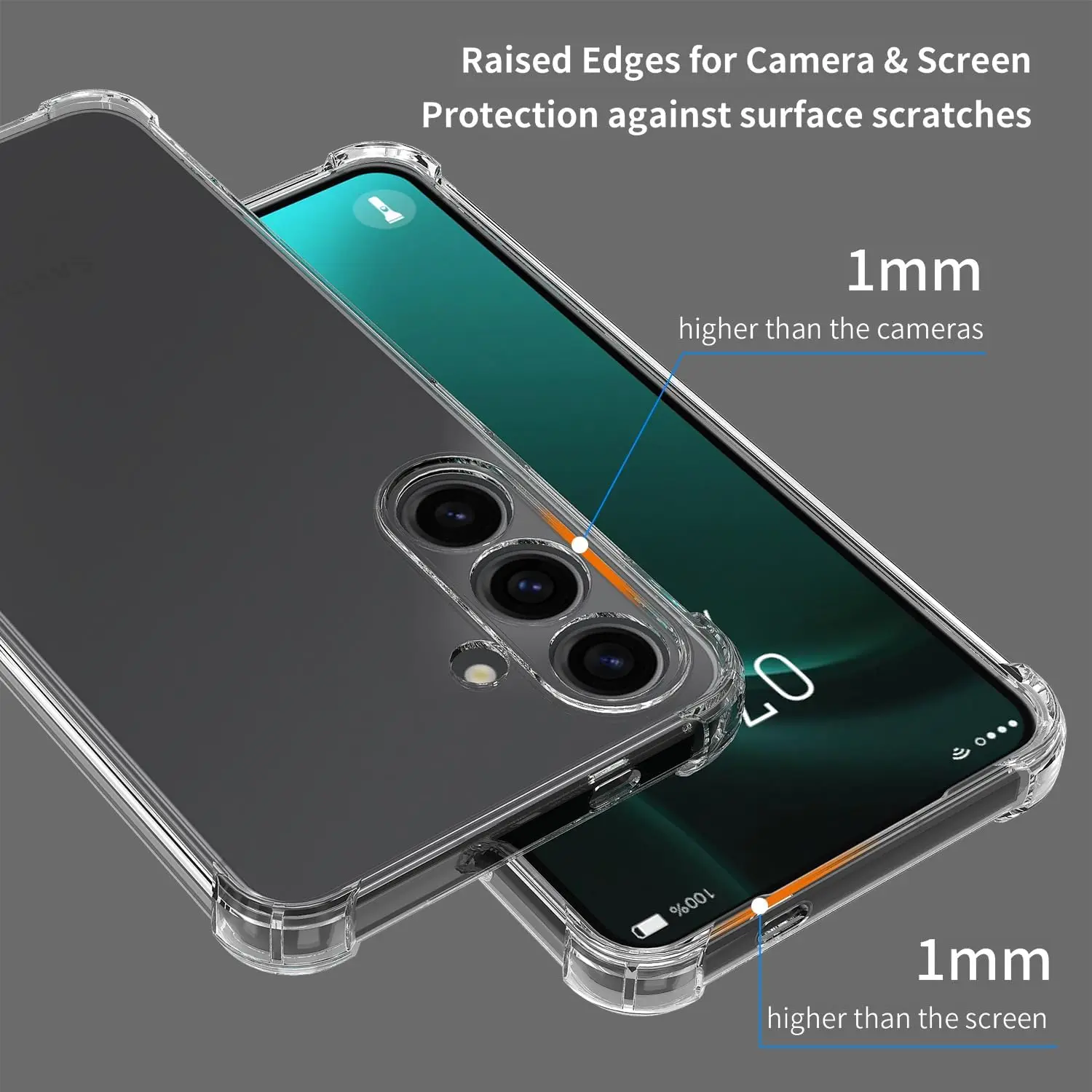 Durable Clear Shockproof Phone Case Cover