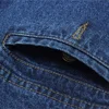 Classic Thick Mens Jeans Spring Autumn 100% Cotton Black Denim Overalls Men High Quality Regualr Fit Jeans Vintage Blue Trousers 5