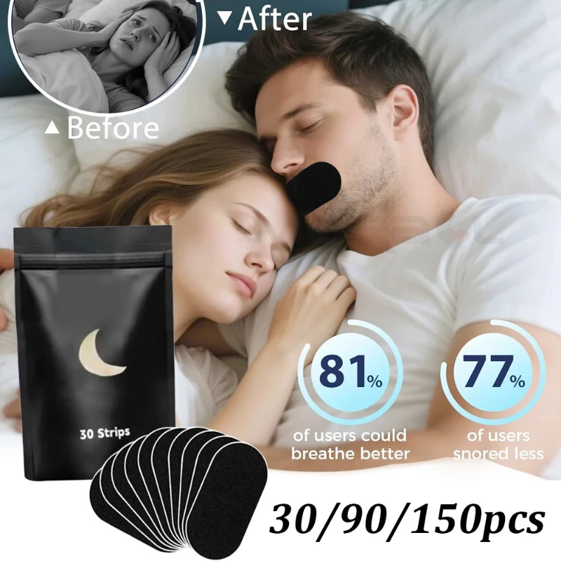 30/60/90/120Pcs Anti Snoring Sleep Mouth Tape Best Breathing Nasal Strips Medical Grade Improved Sleeping Snoring Relief Best Sellers In Beauty & Health